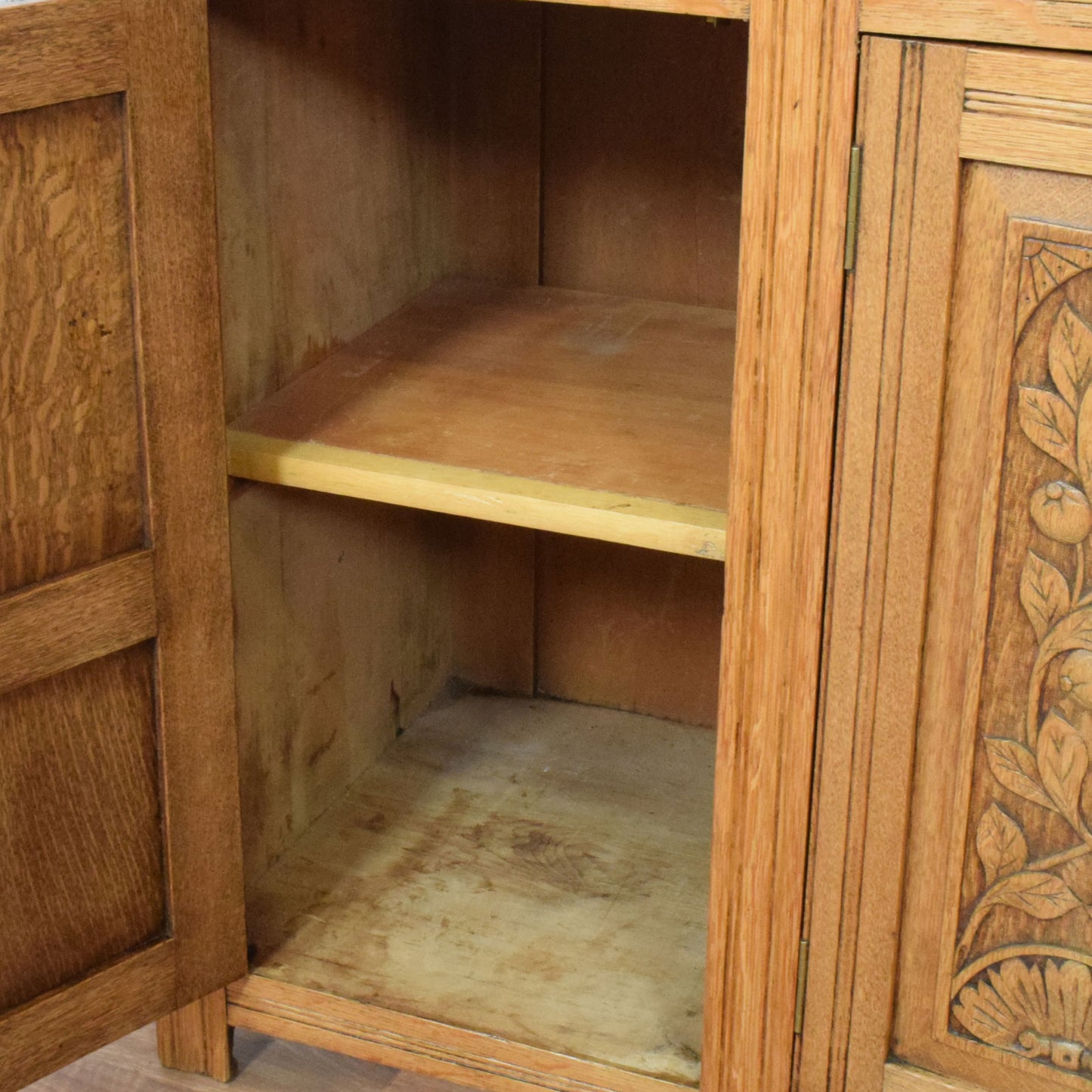 Carved Oak Sideboard