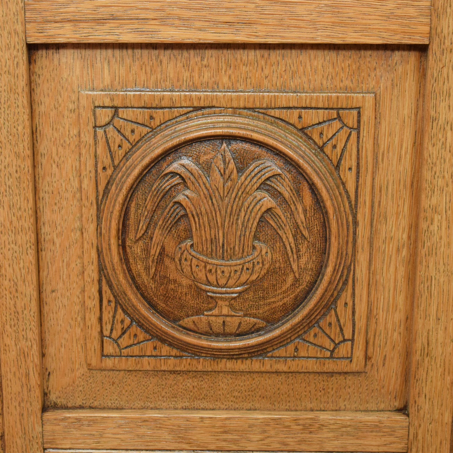 Carved Oak Sideboard