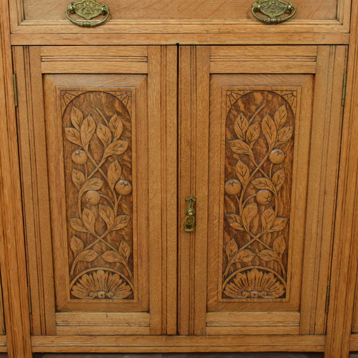 Carved Oak Sideboard