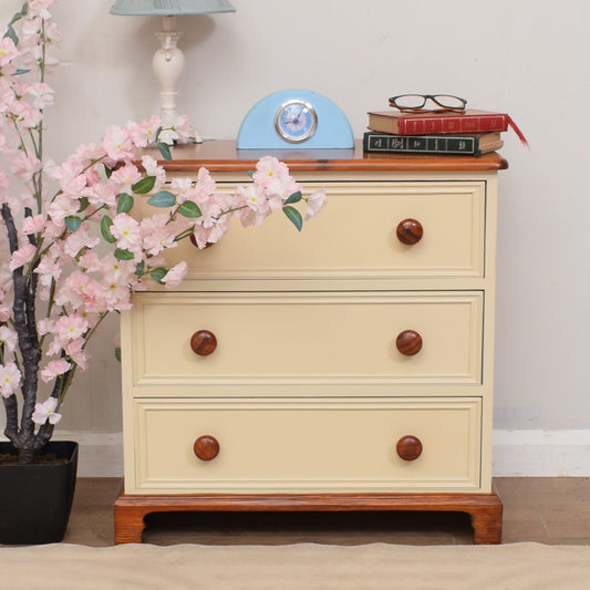 Pine Painted Chest Of Drawers