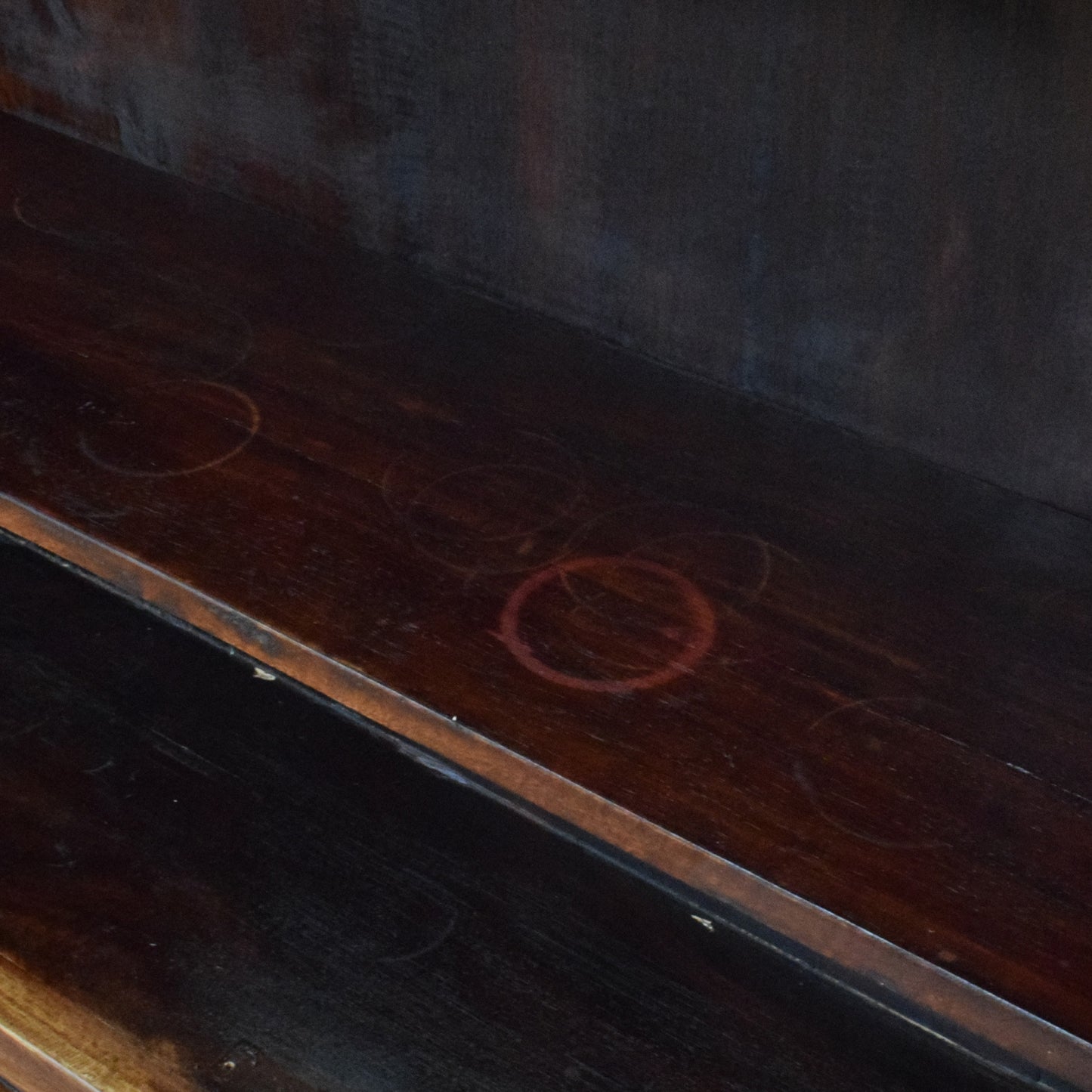 Carved mahogany bookcase