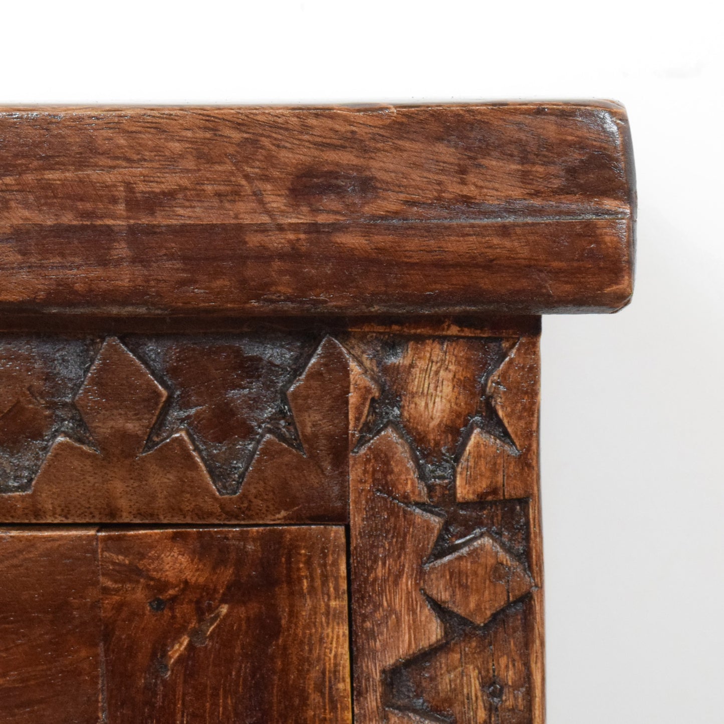 Carved mahogany bookcase