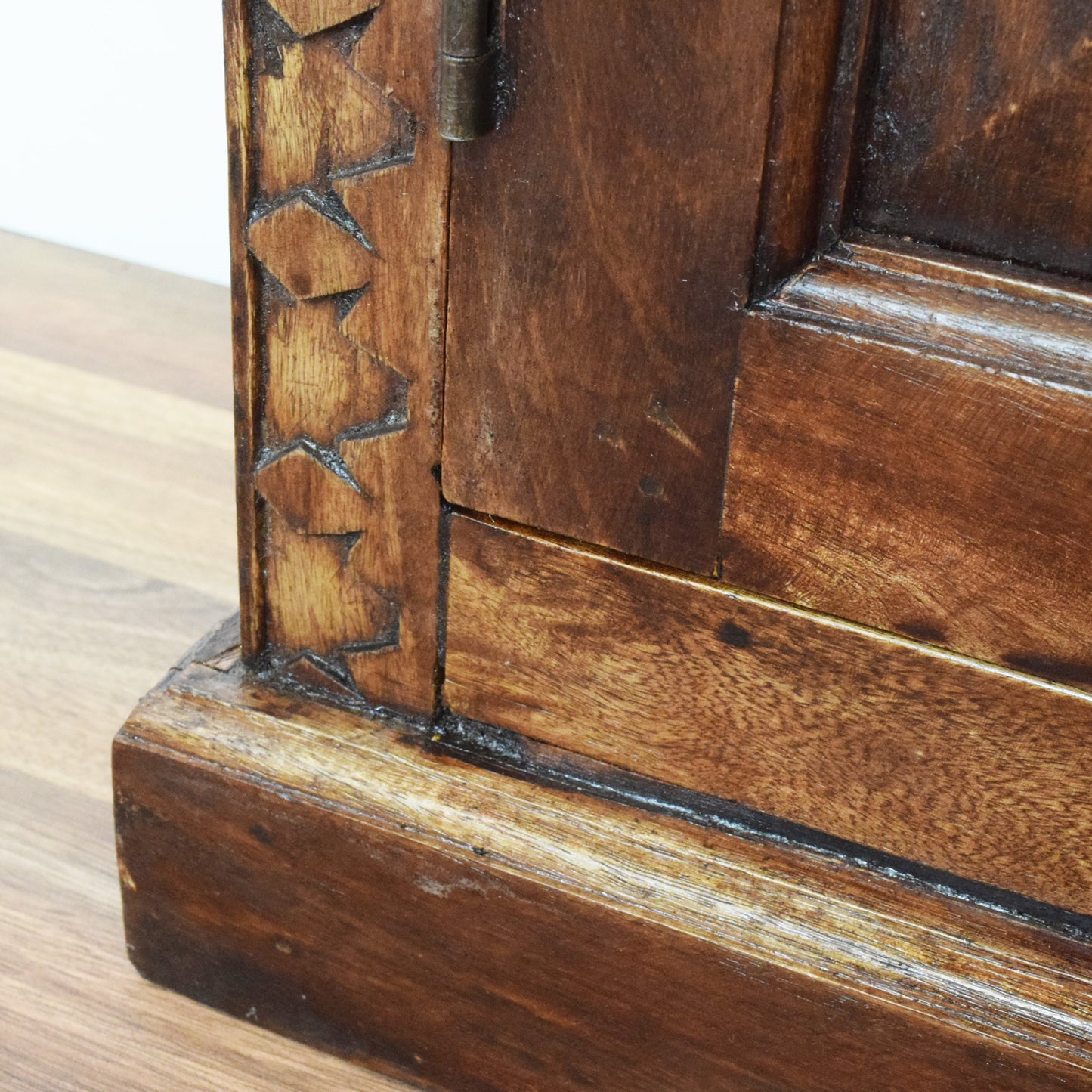 Carved mahogany bookcase