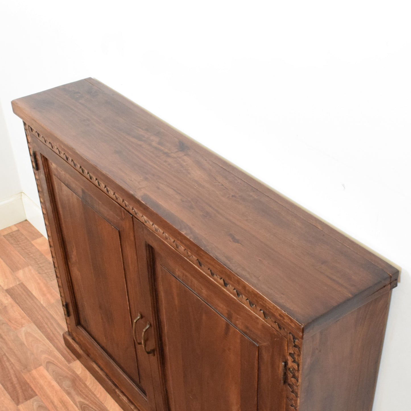 Carved mahogany bookcase