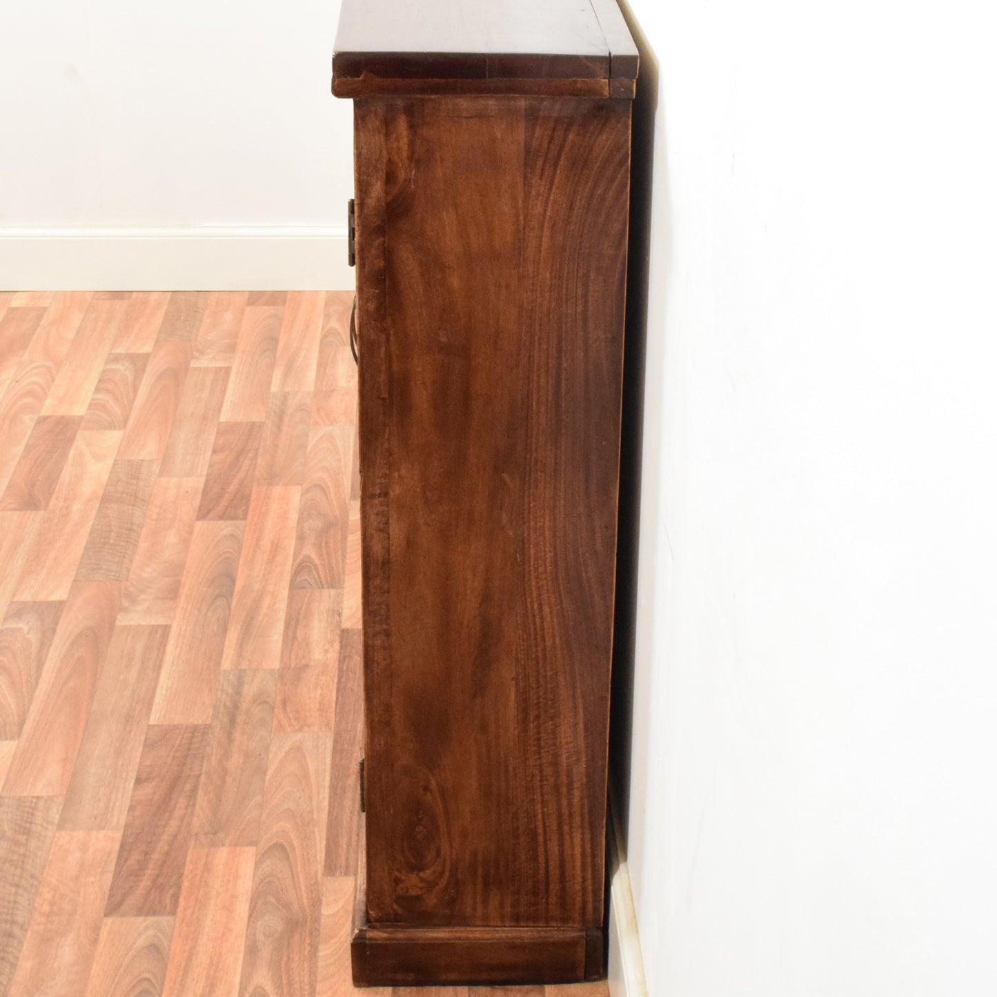 Carved mahogany bookcase