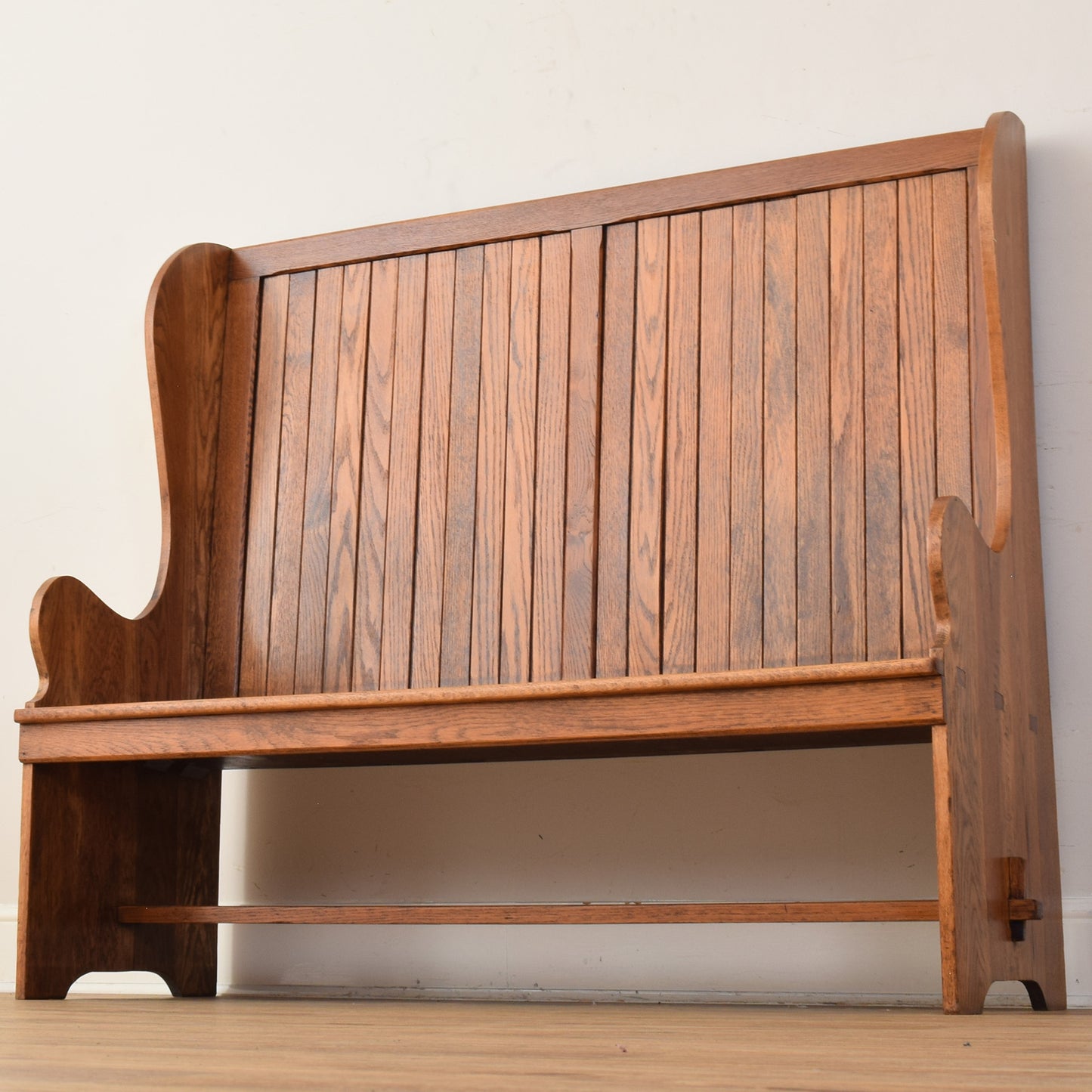 Oak High Back Pew