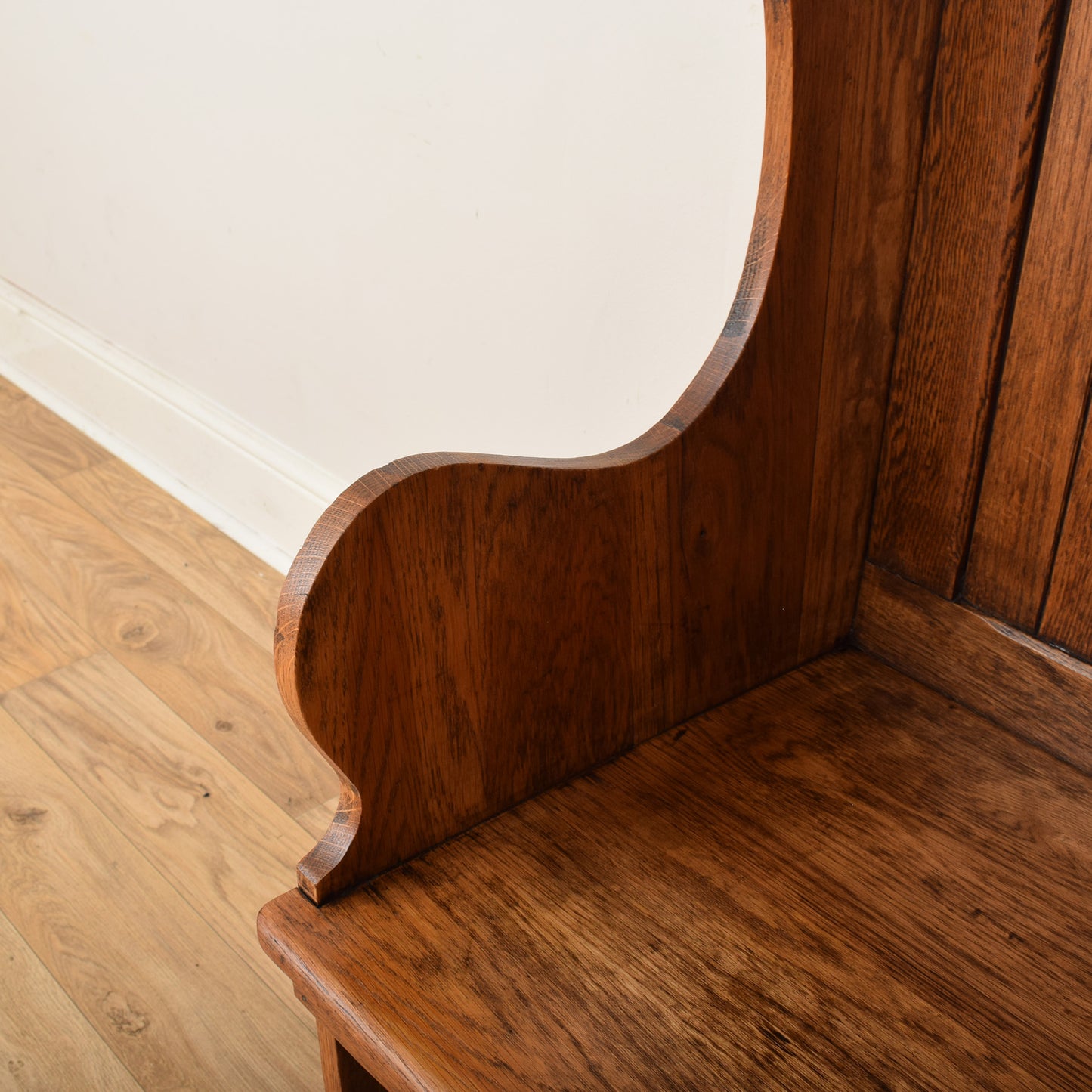 Oak High Back Pew