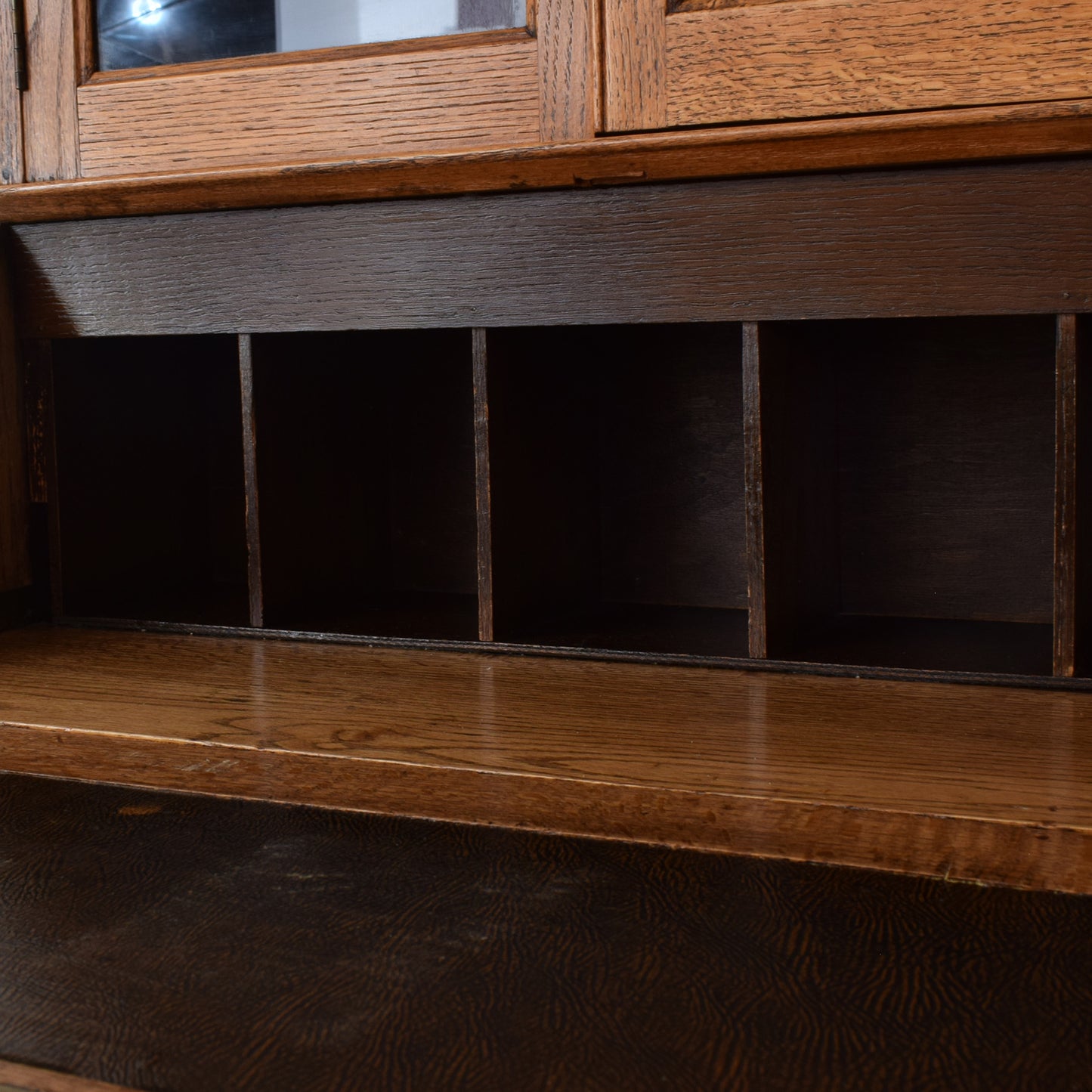 Oak Bureau Bookcase