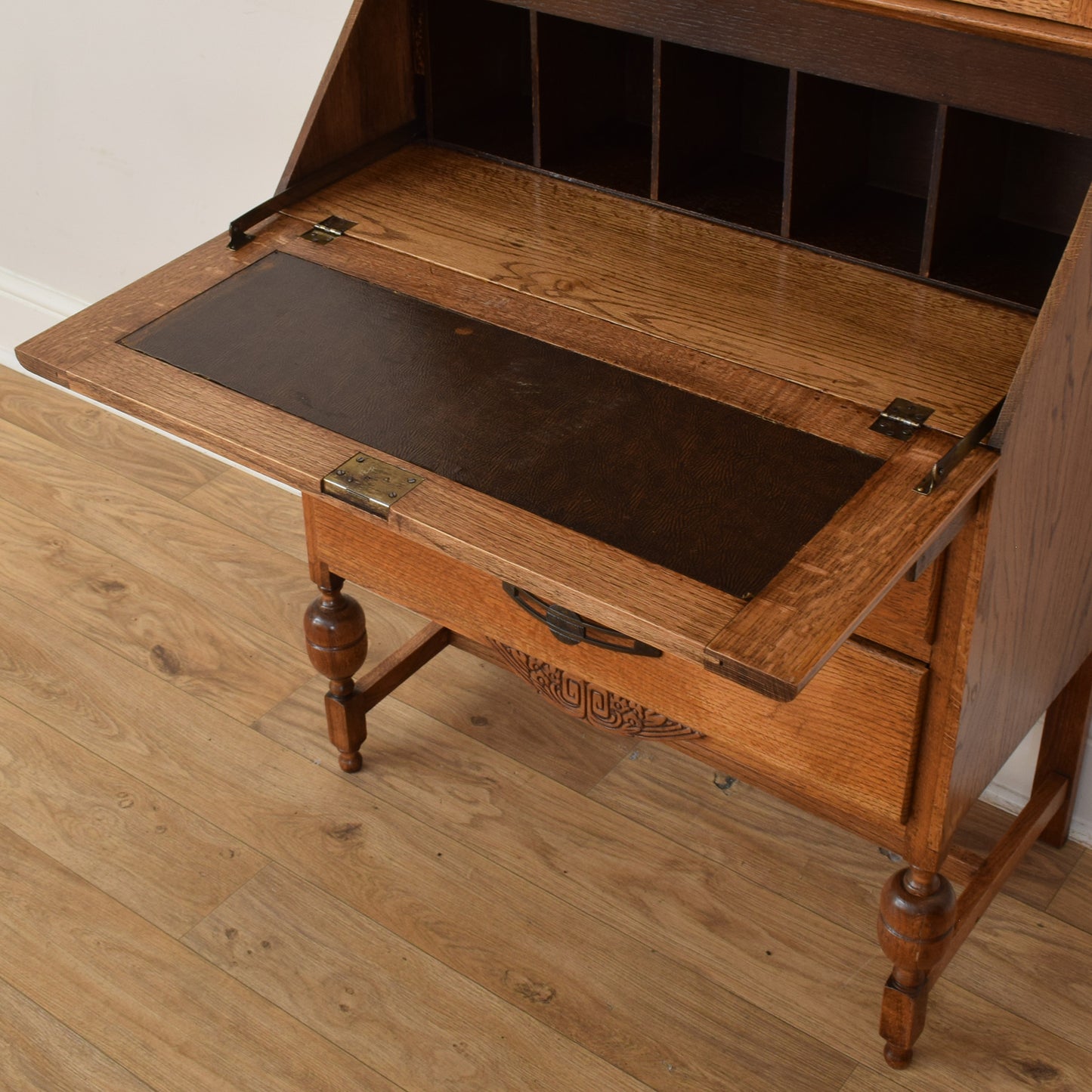 Oak Bureau Bookcase