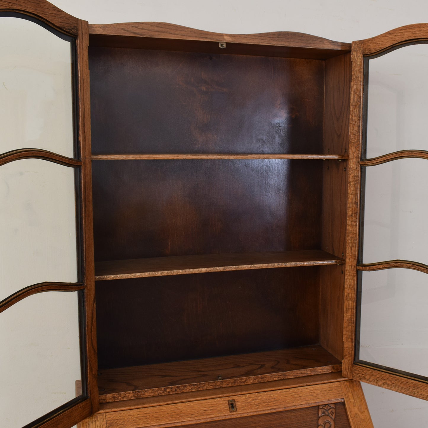 Oak Bureau Bookcase