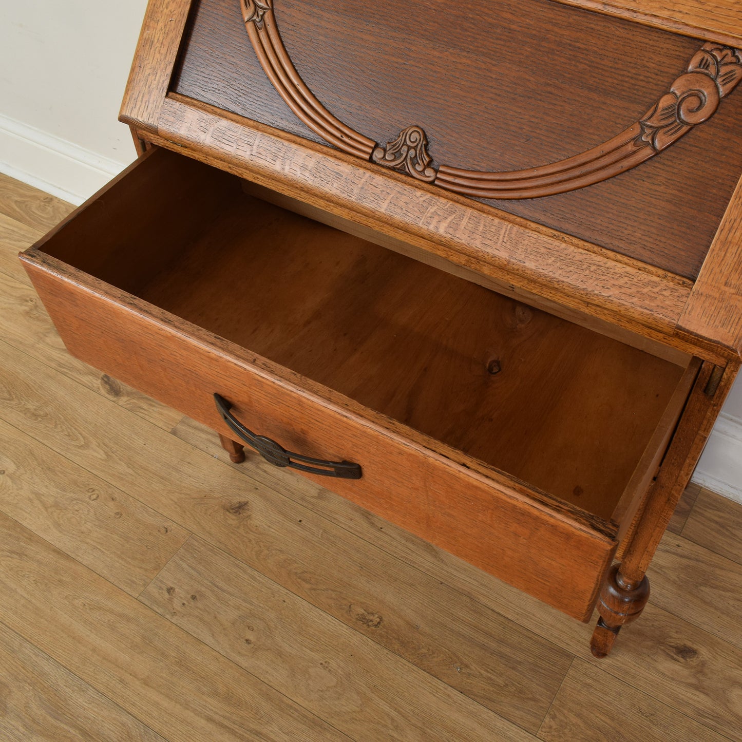 Oak Bureau Bookcase