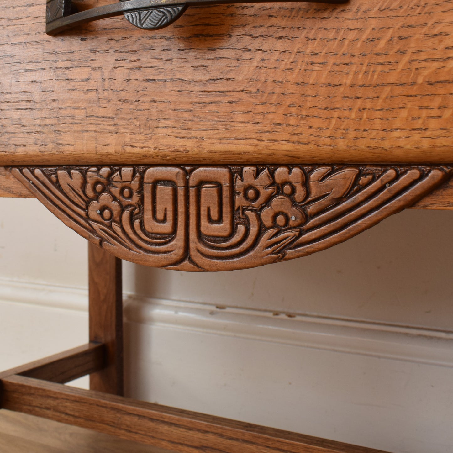 Oak Bureau Bookcase