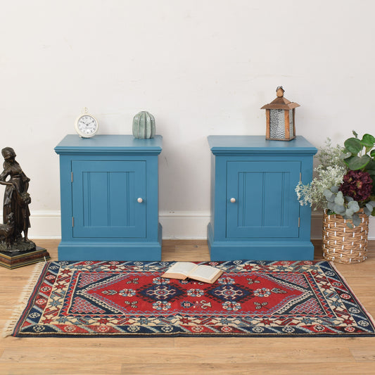 Pair Of Painted Bedsides