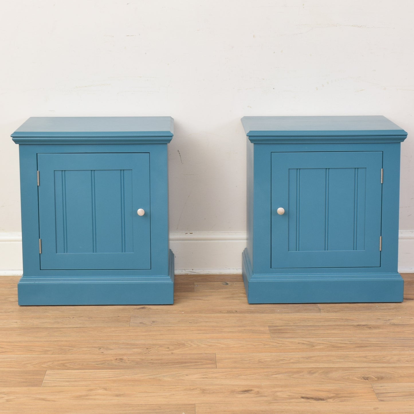 Pair Of Painted Bedsides