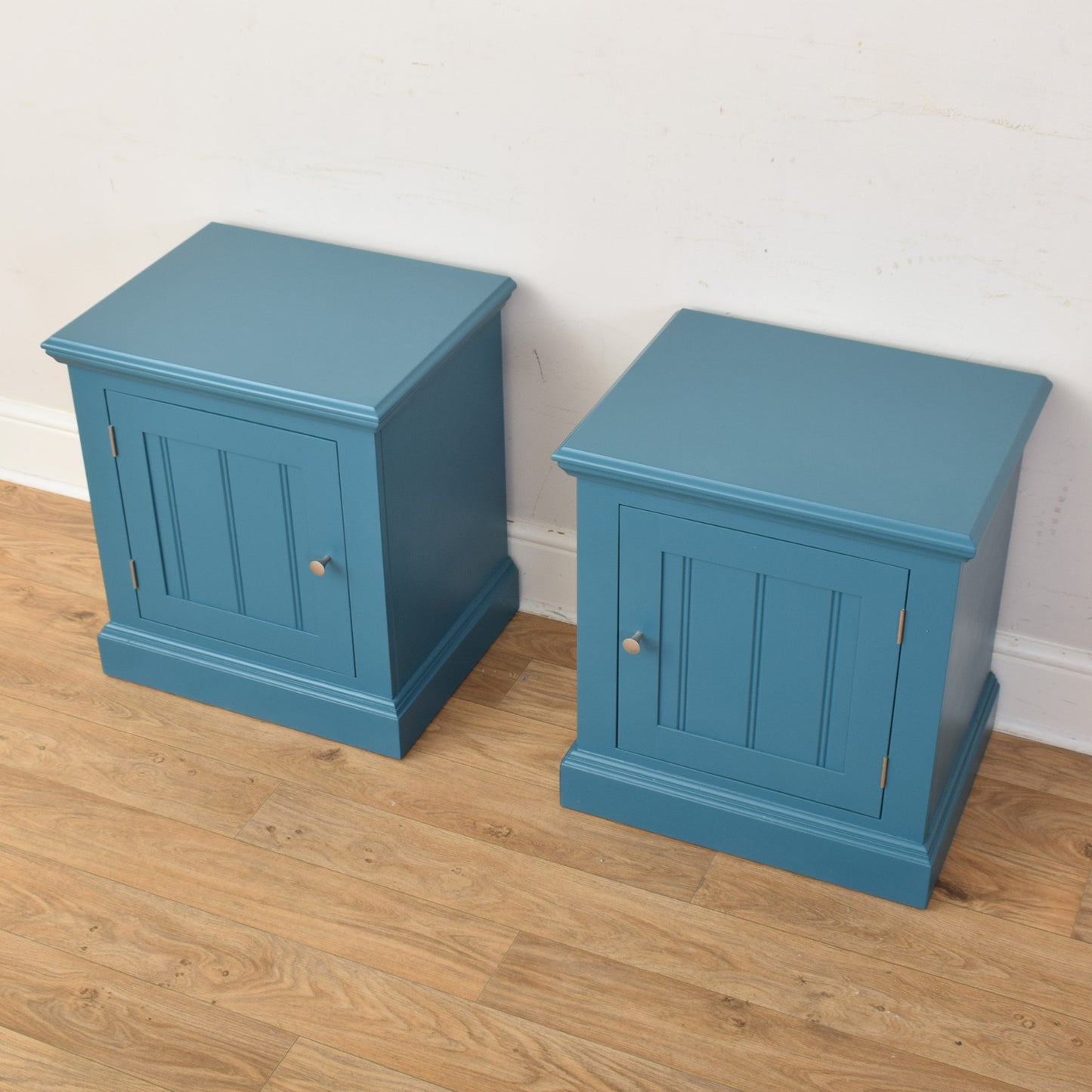 Pair Of Painted Bedsides