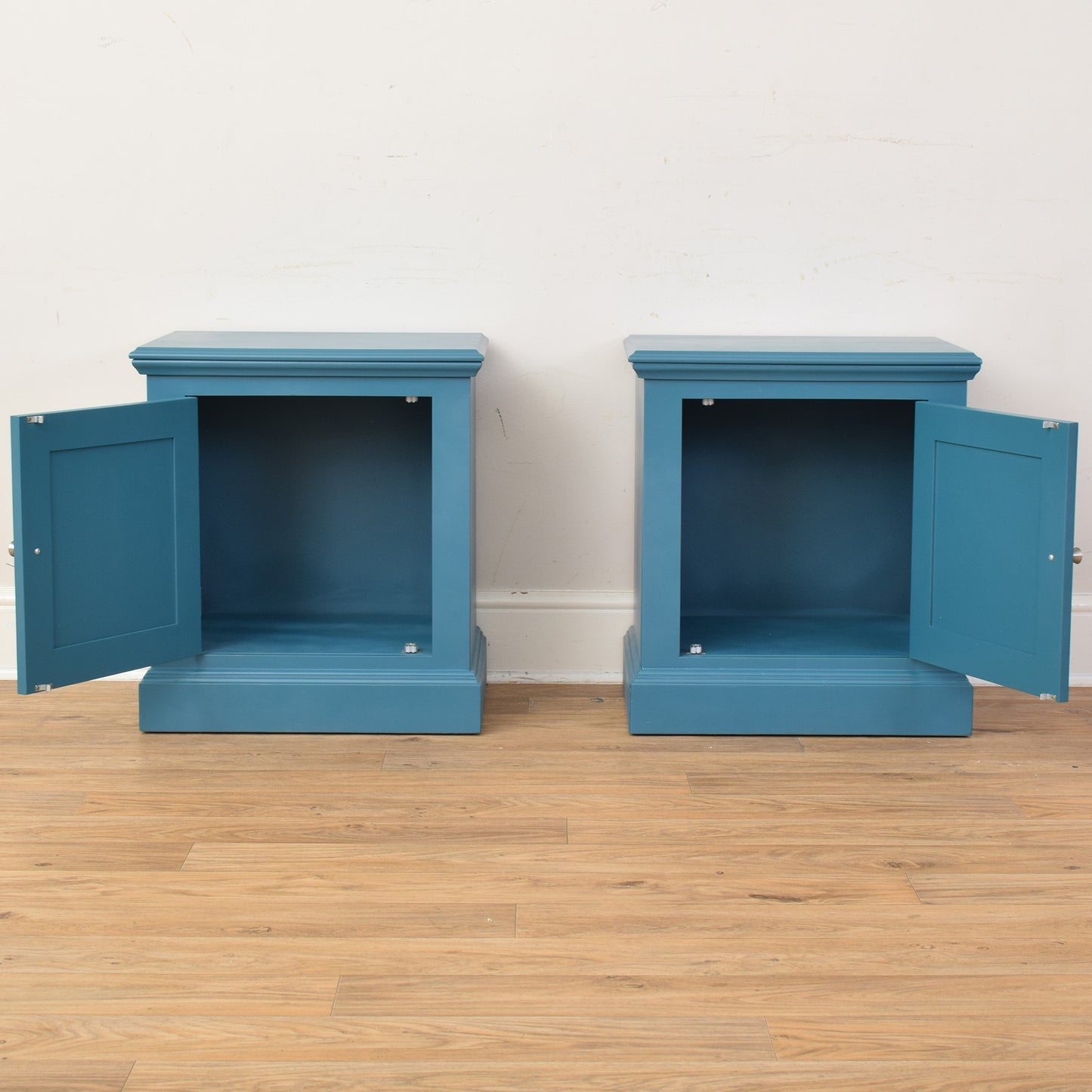 Pair Of Painted Bedsides