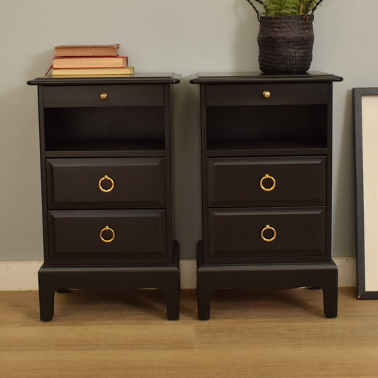 Pair of Stag Bedsides