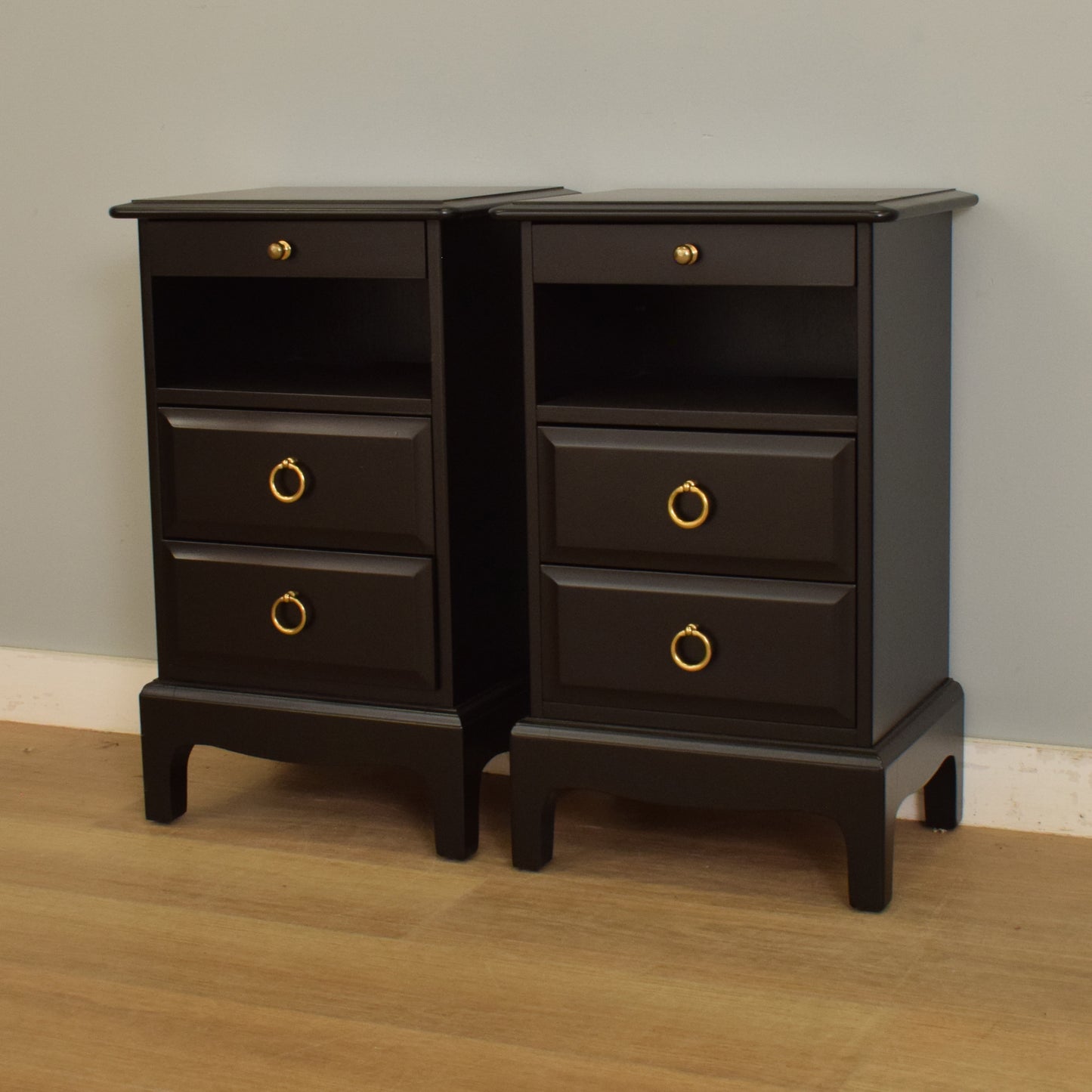 Pair of Stag Bedsides