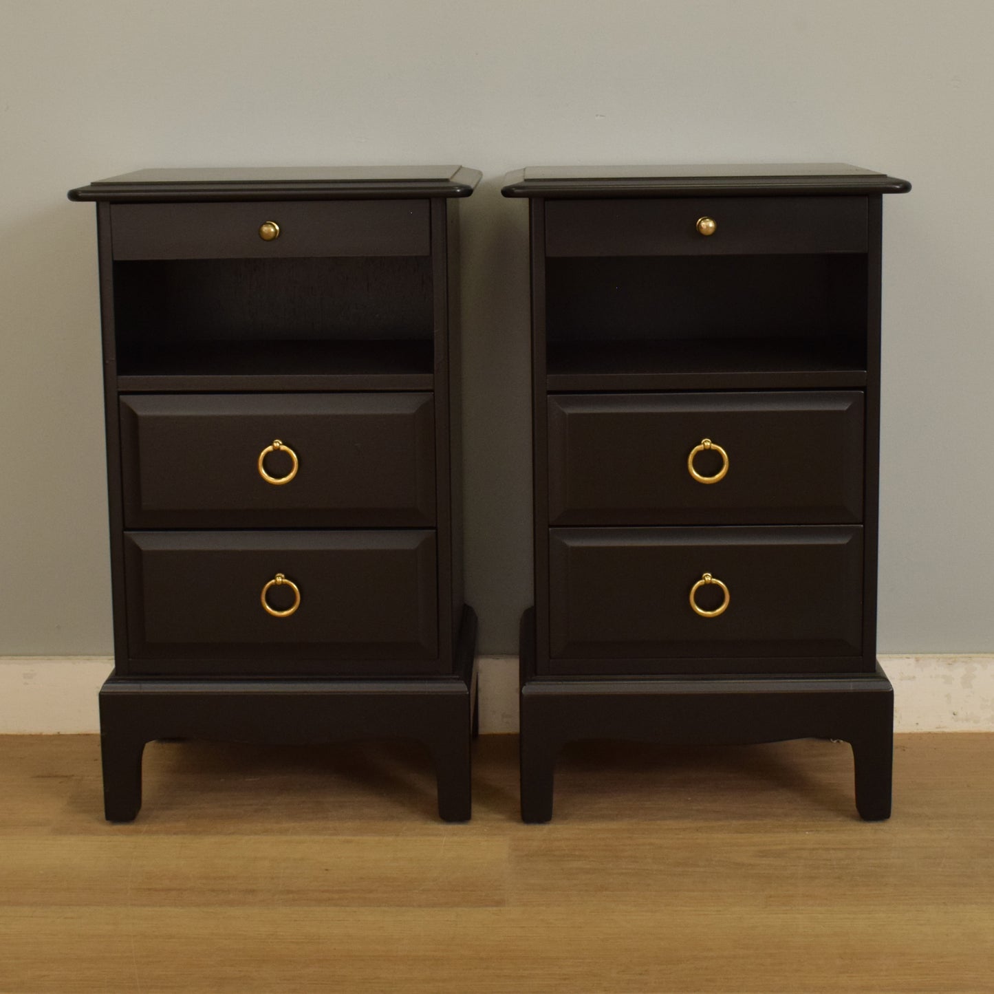 Pair of Stag Bedsides