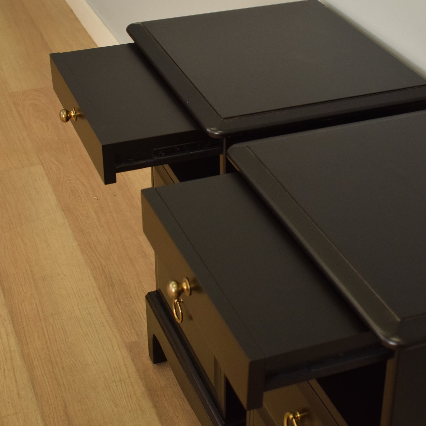 Pair of Stag Bedsides