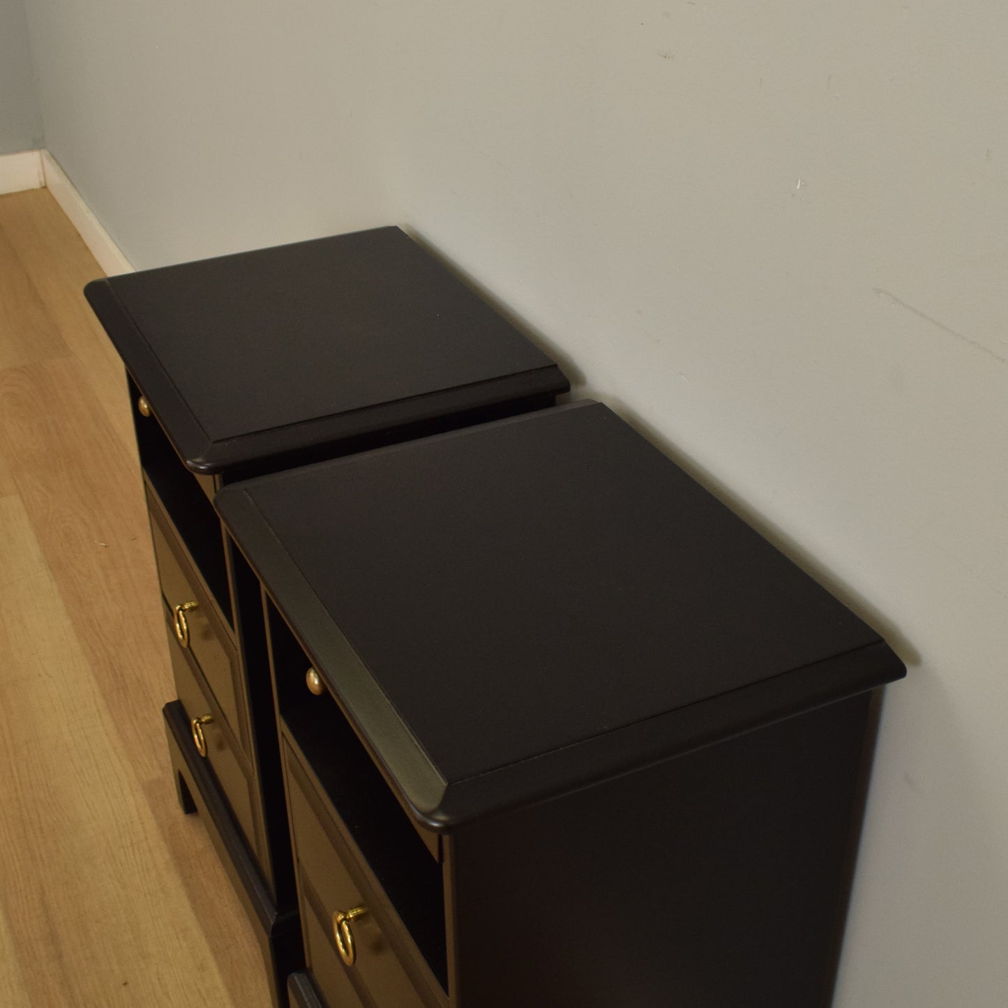 Pair of Stag Bedsides