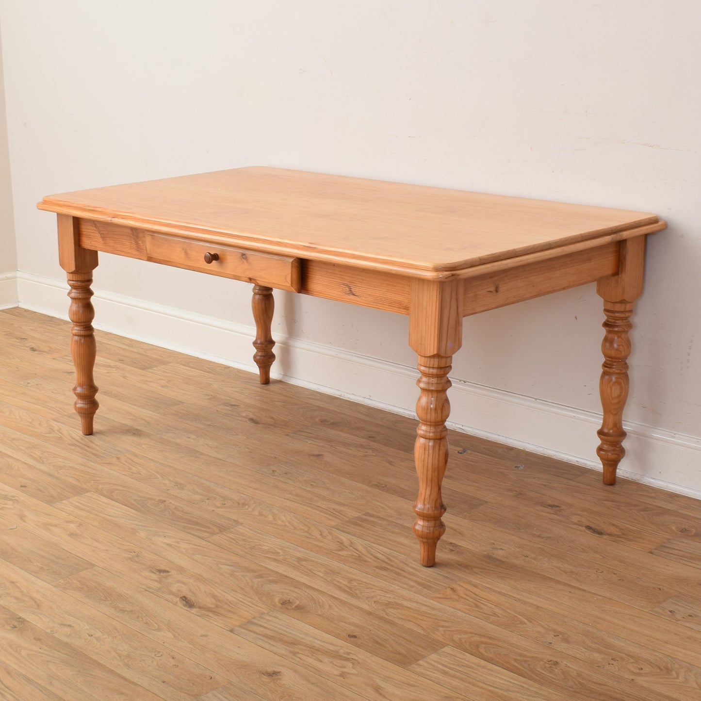 Pine Table And Six Chairs