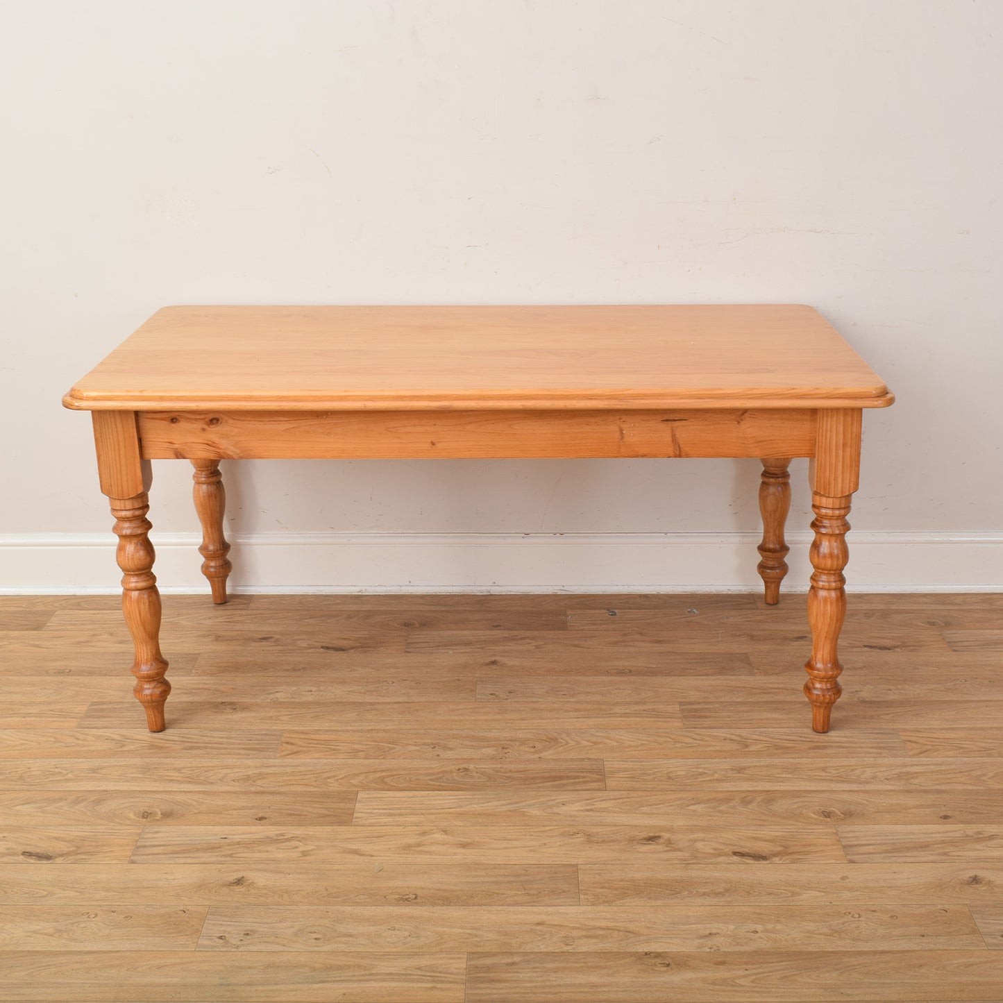 Pine Table And Six Chairs