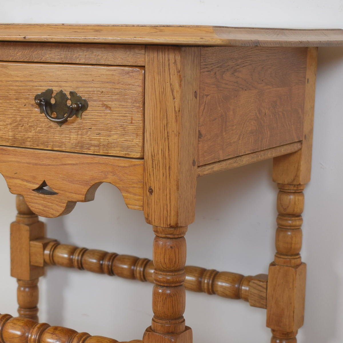 Solid Oak Console Table