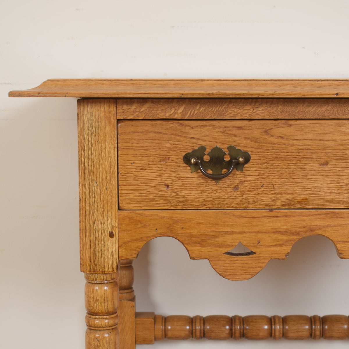Solid Oak Console Table