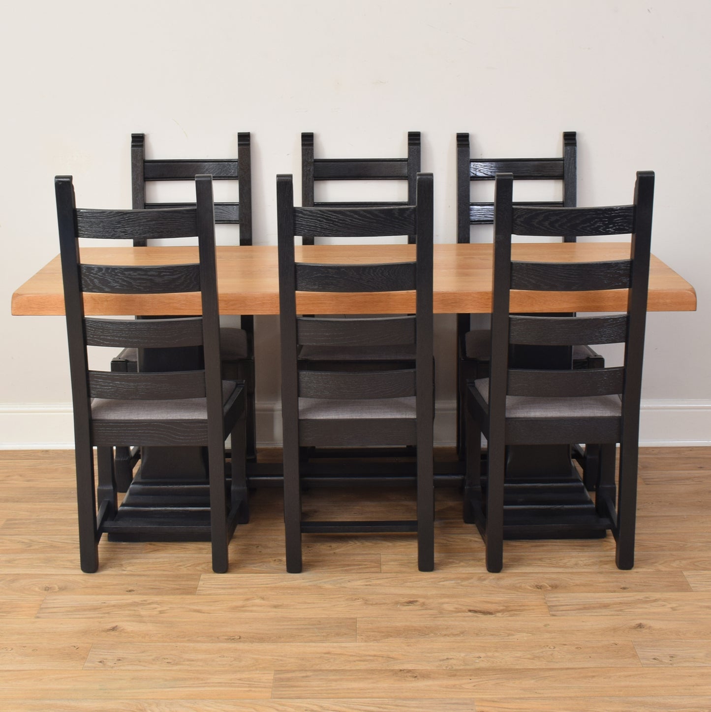 Painted Table And Six Chairs