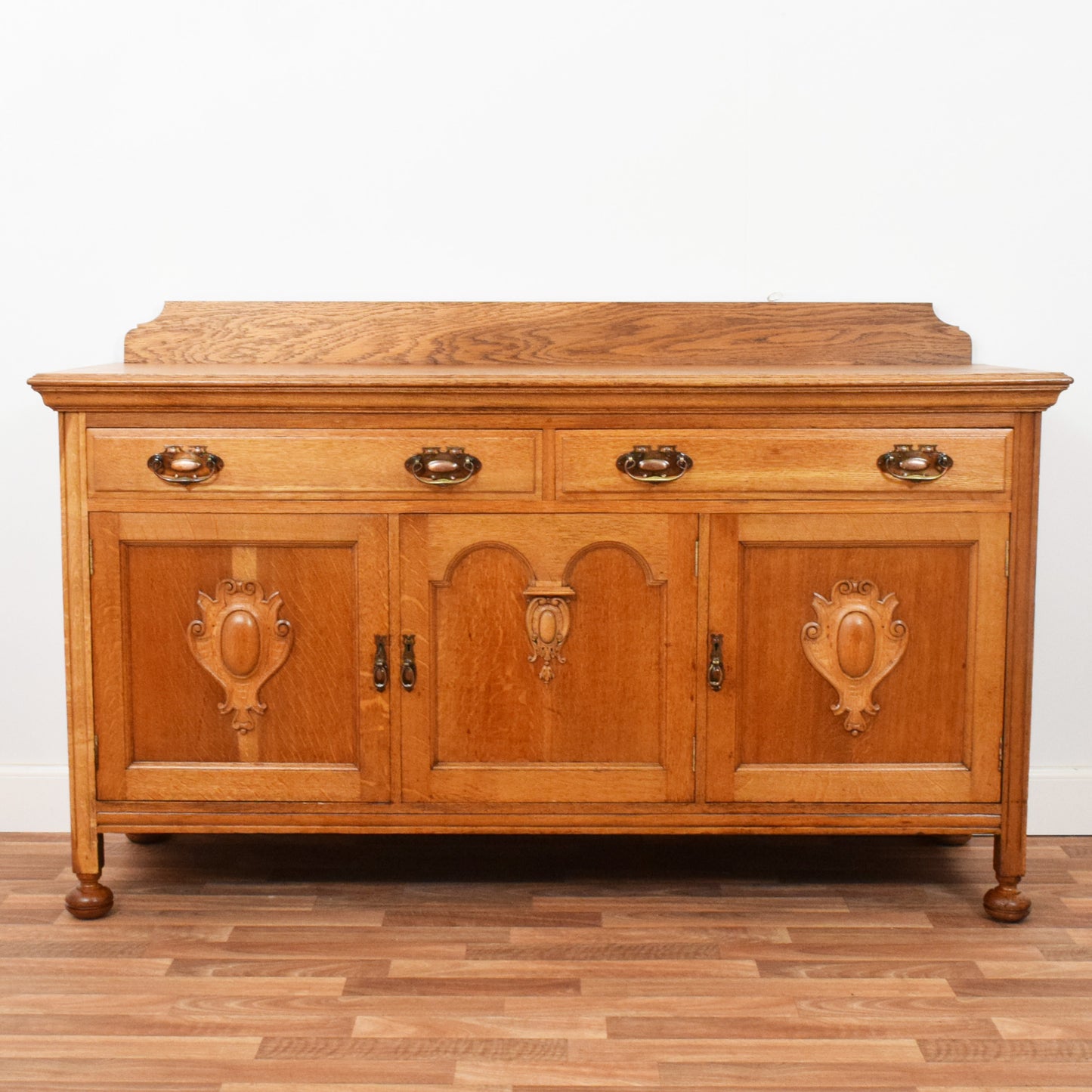 Carved Oak Sideboard