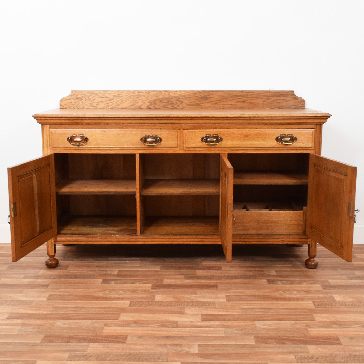 Carved Oak Sideboard