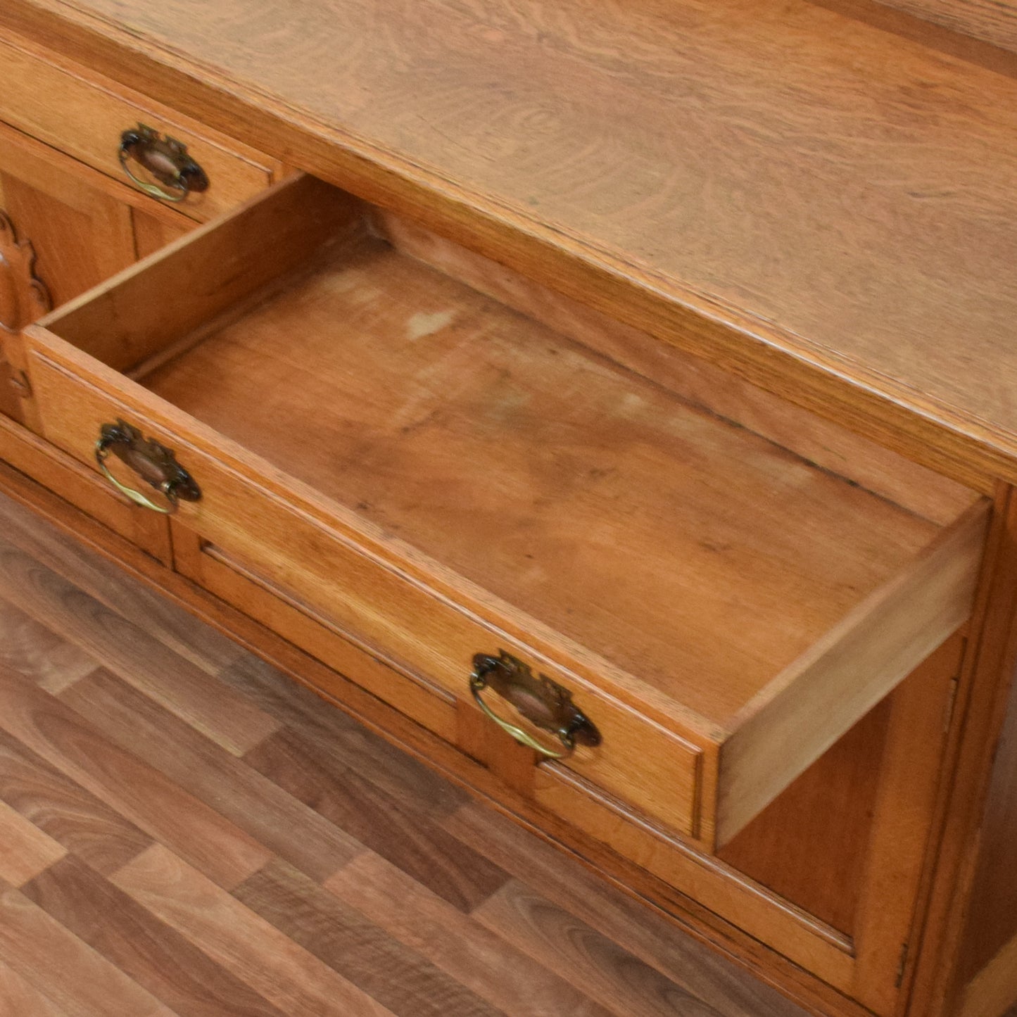 Carved Oak Sideboard