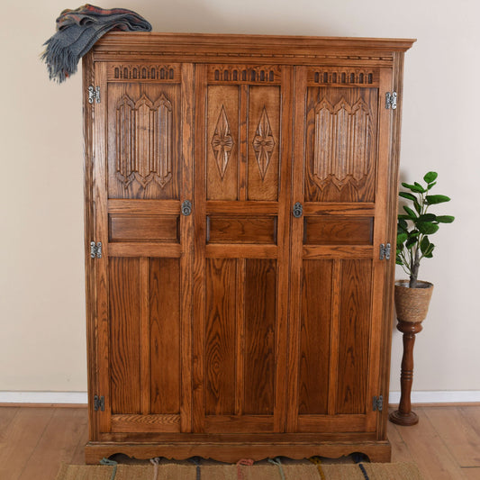 Restored Old Charm Triple Wardrobe