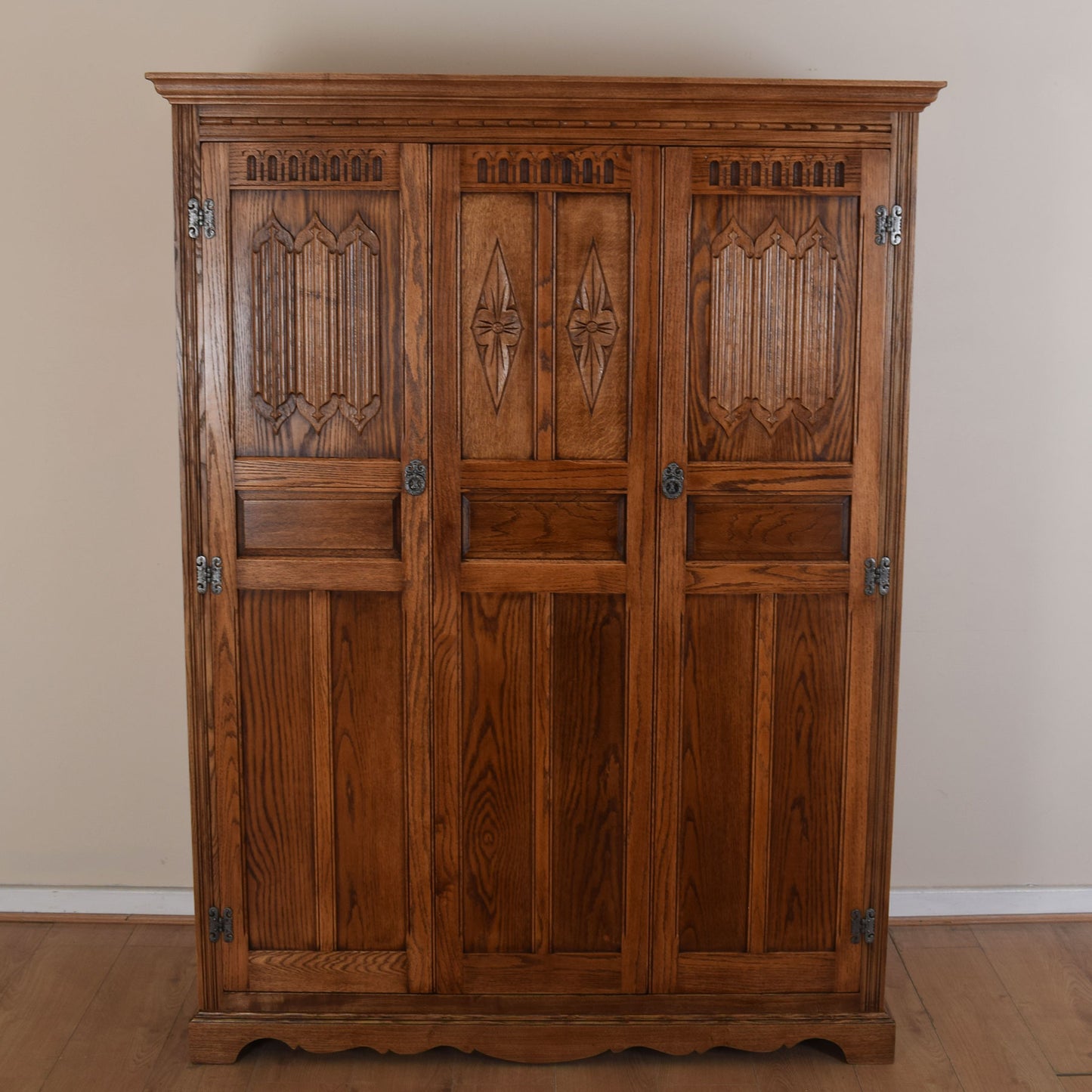 Restored Old Charm Triple Wardrobe