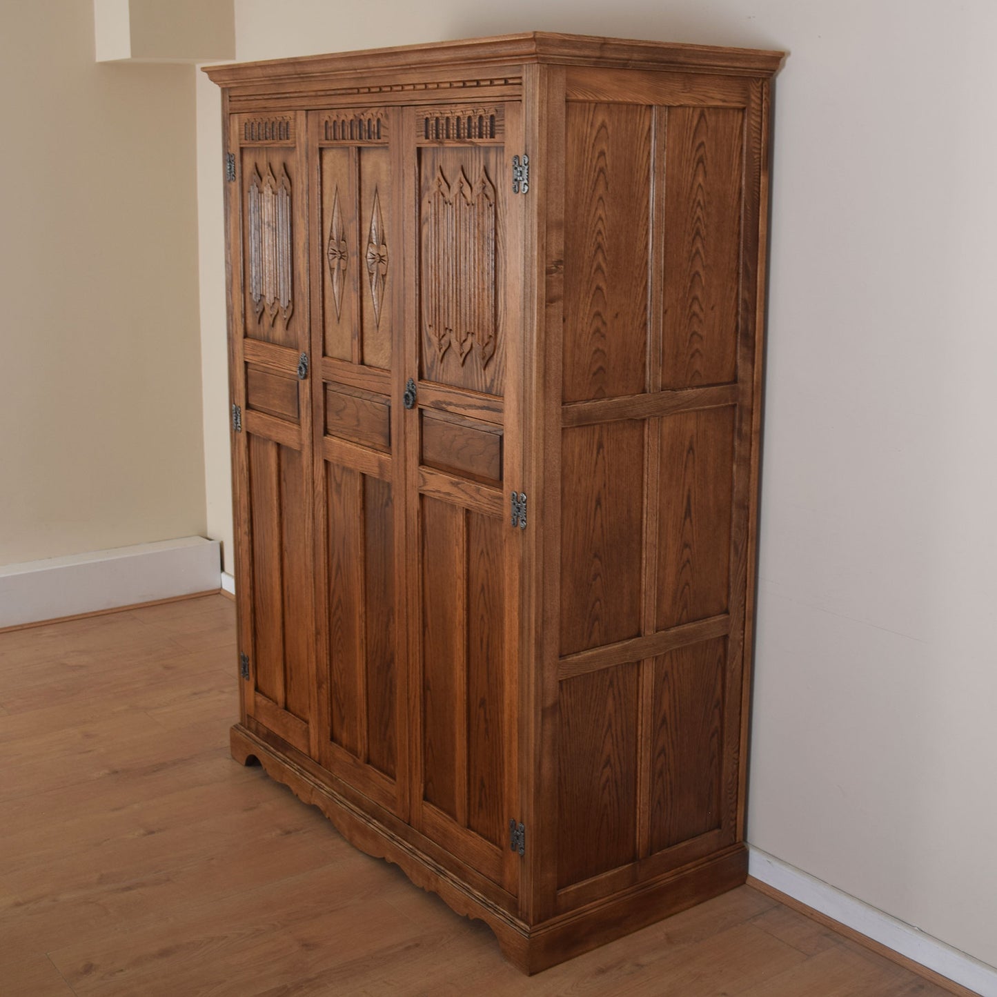 Restored Old Charm Triple Wardrobe