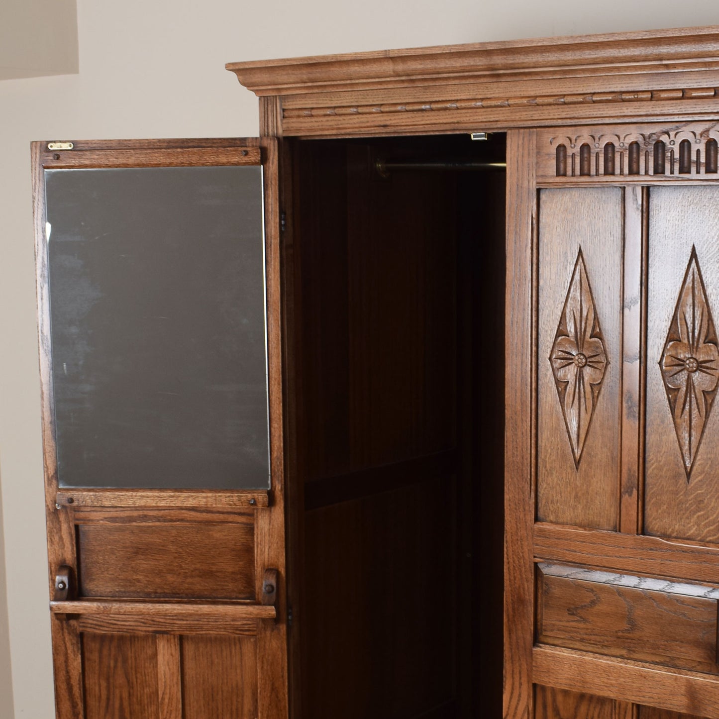 Restored Old Charm Triple Wardrobe