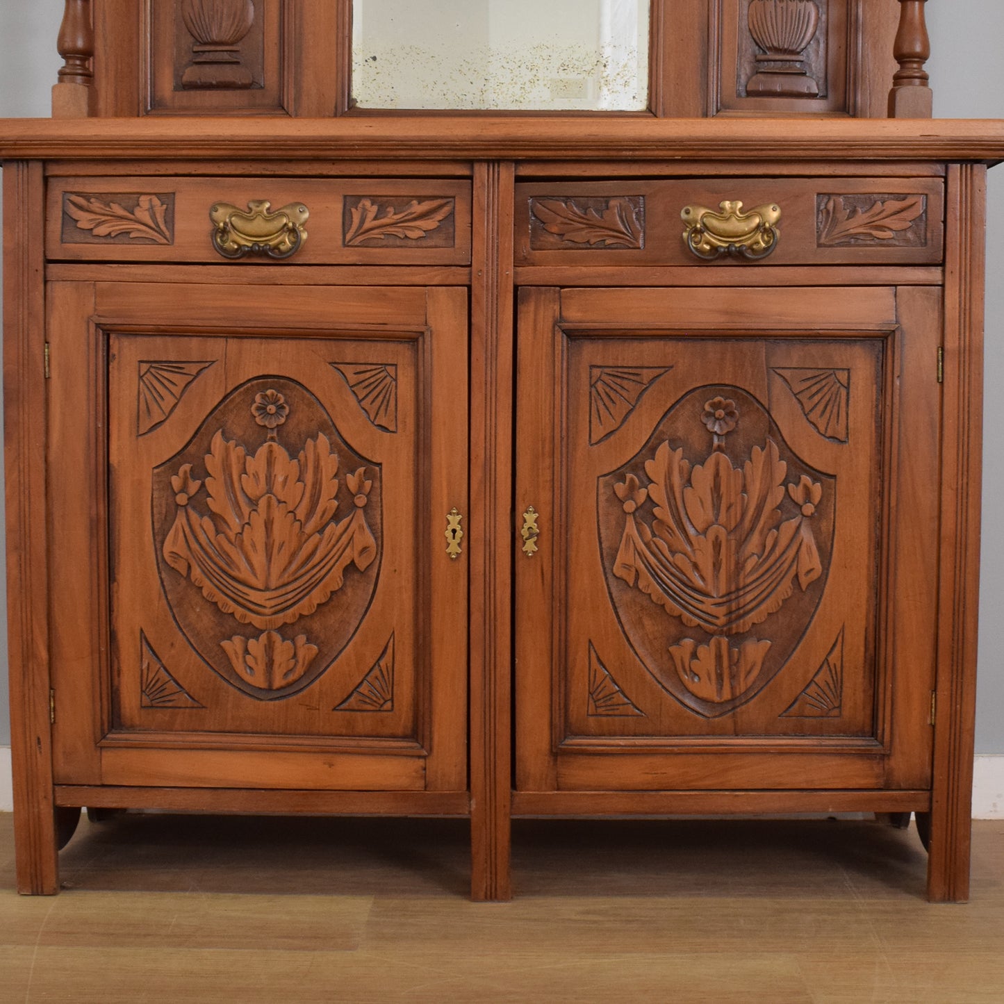 Walnut Mirrored Sideboard