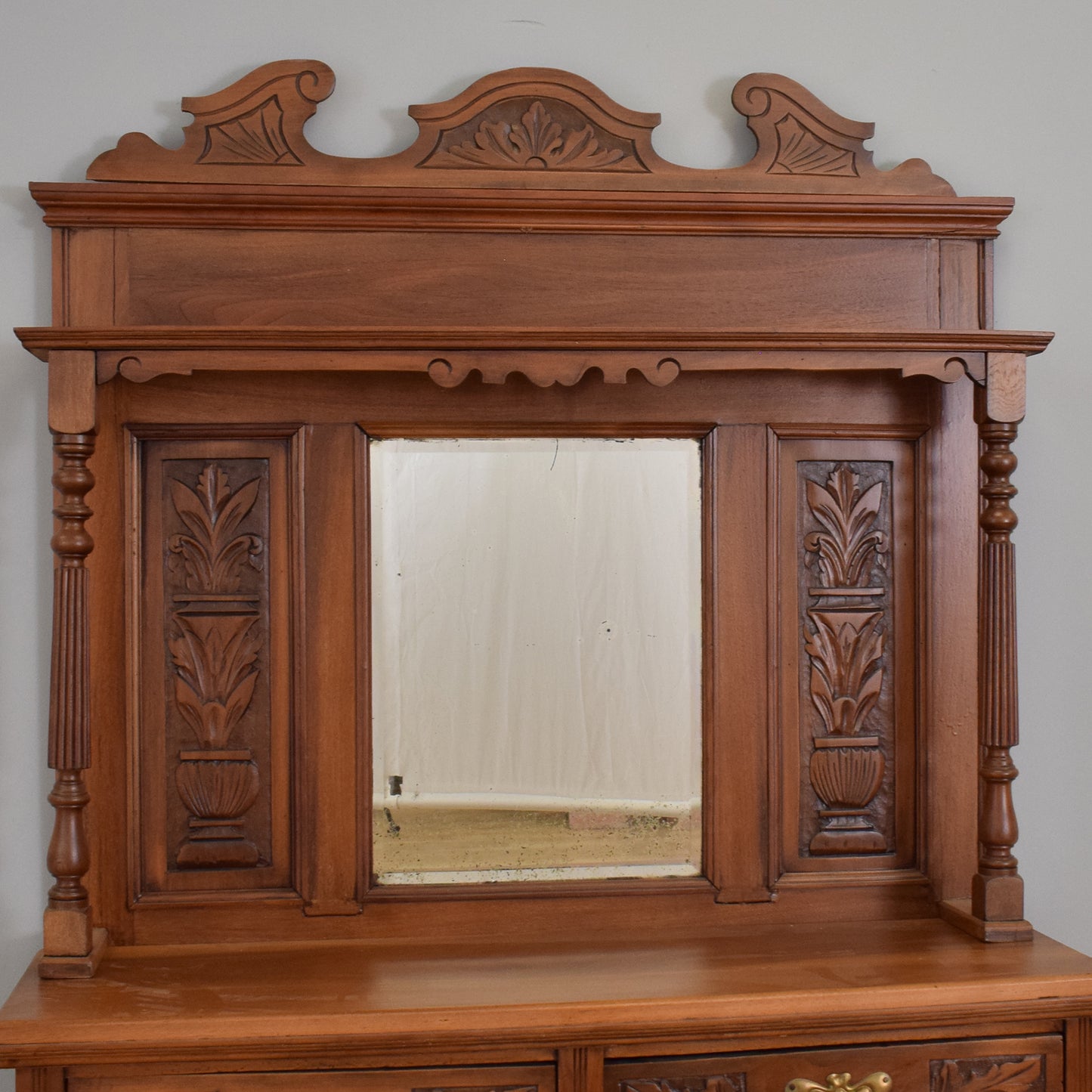 Walnut Mirrored Sideboard