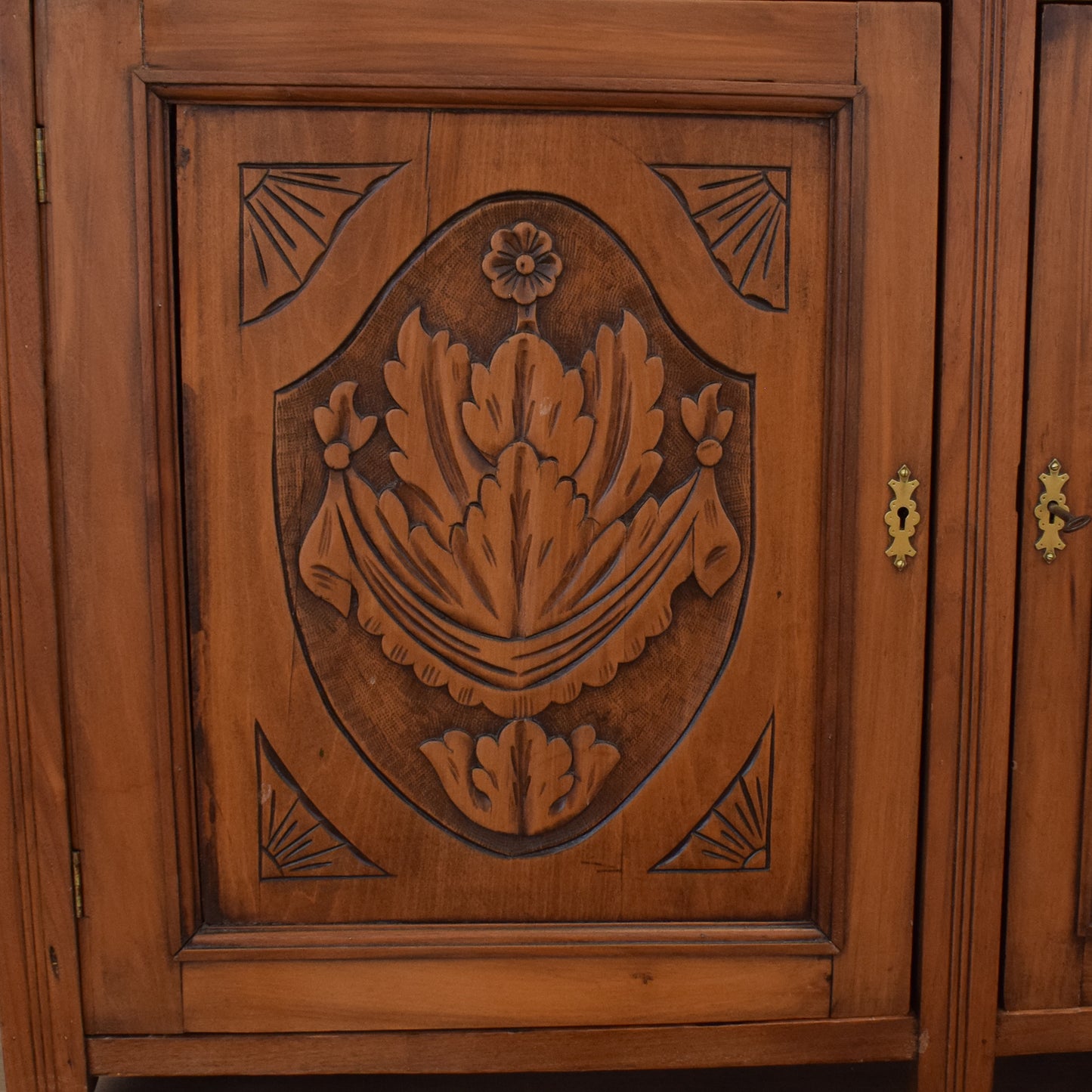 Walnut Mirrored Sideboard