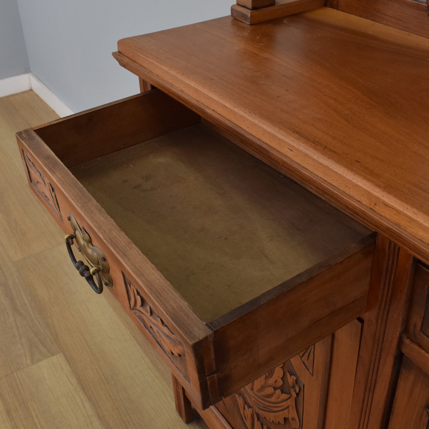 Walnut Mirrored Sideboard