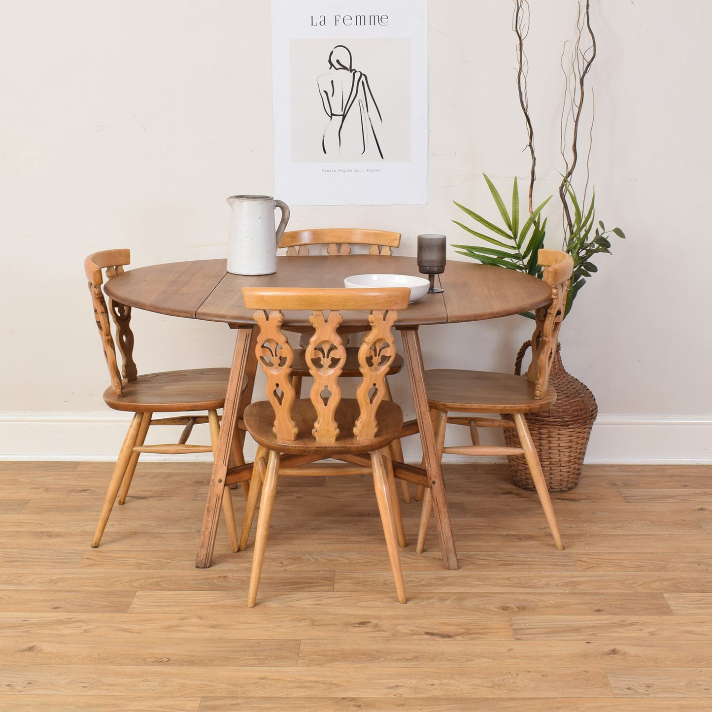 Ercol Table And Four Chairs