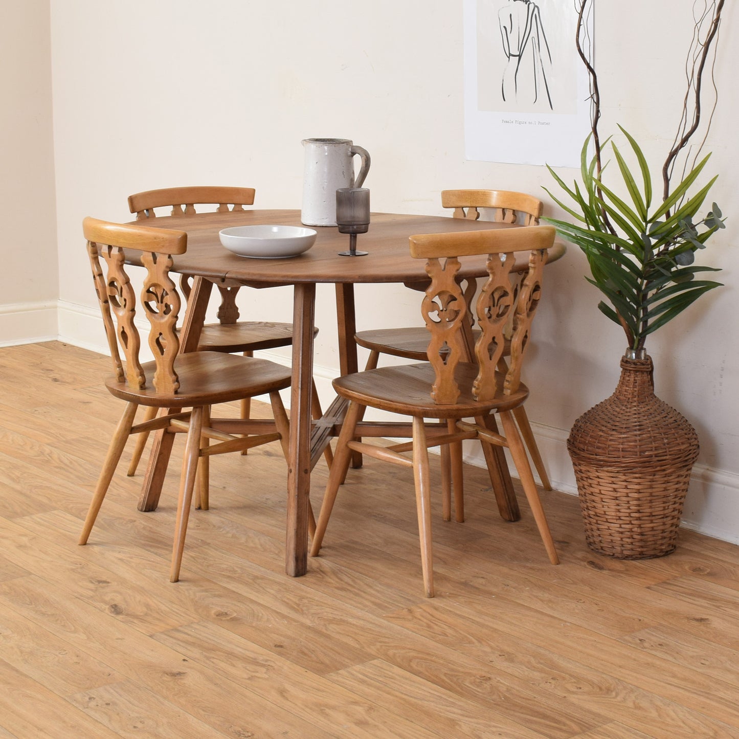 Ercol Table And Four Chairs