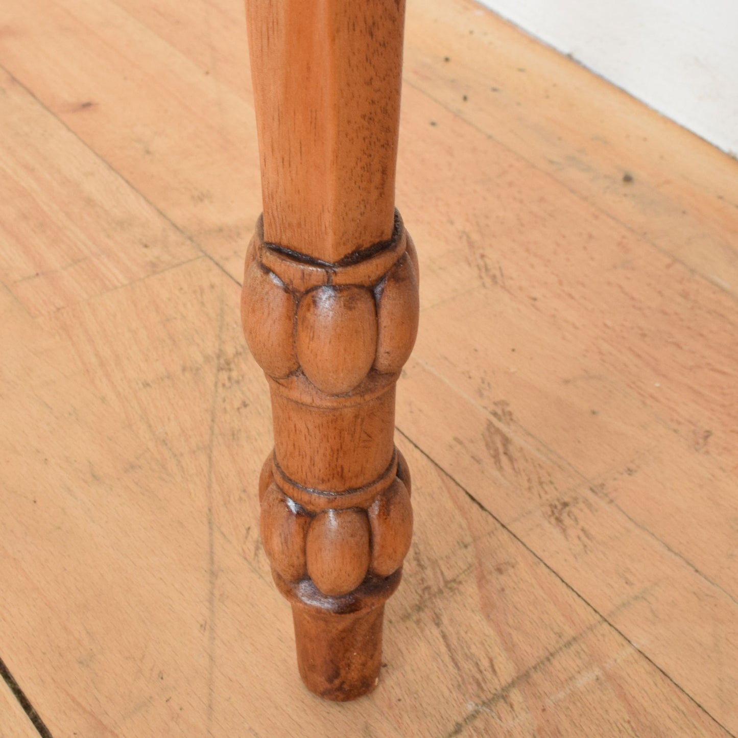 Carved Mahogany Plant Stand