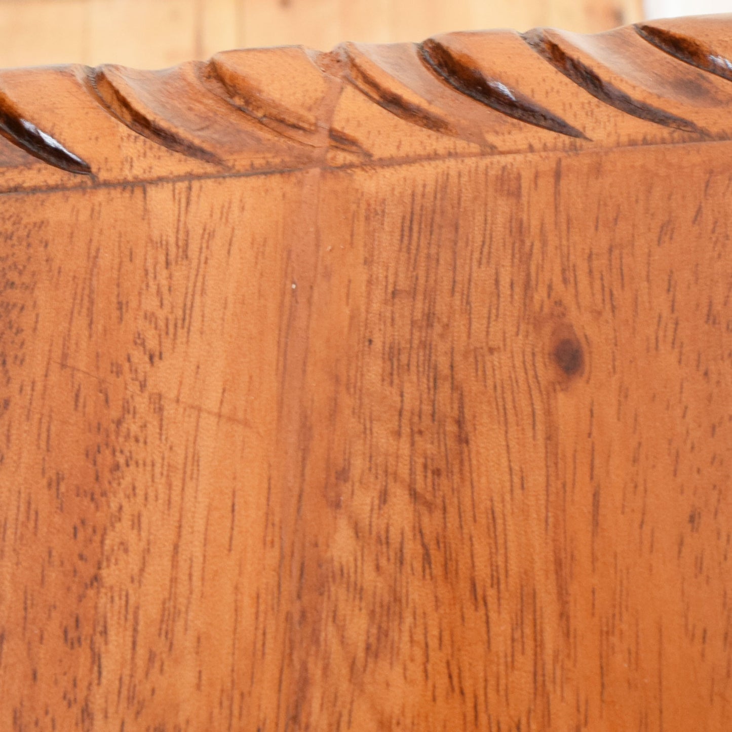 Carved Mahogany Plant Stand