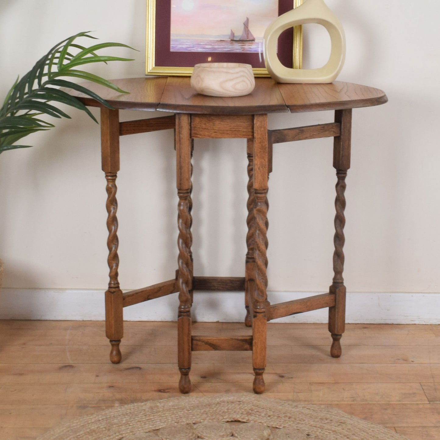 Barley Twist Drop Leaf Table