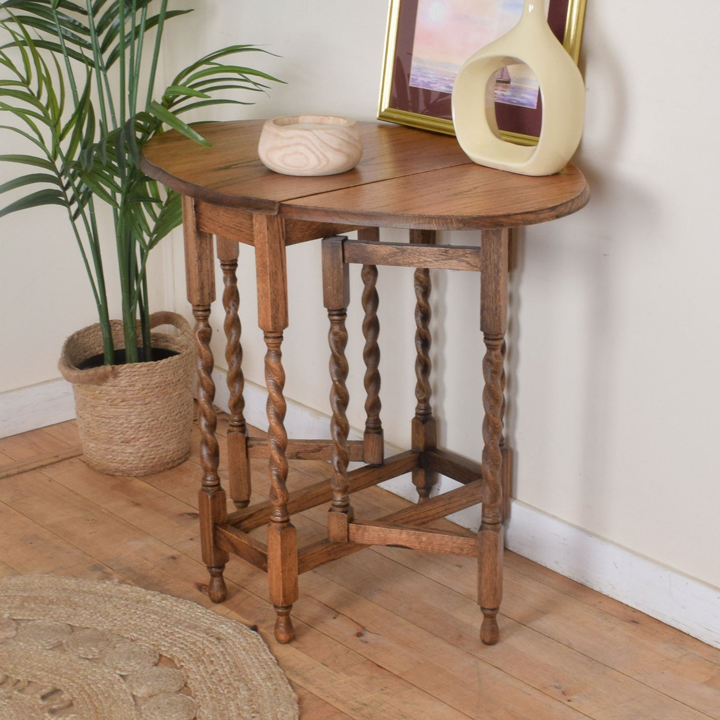 Barley Twist Drop Leaf Table