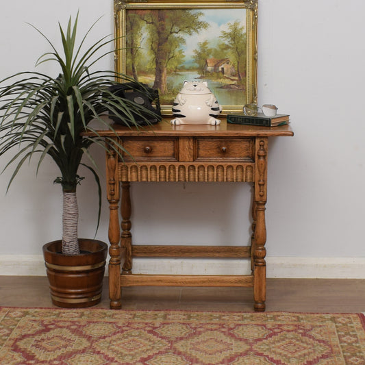 Oak Console Table