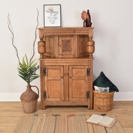Small Oak Court Cabinet