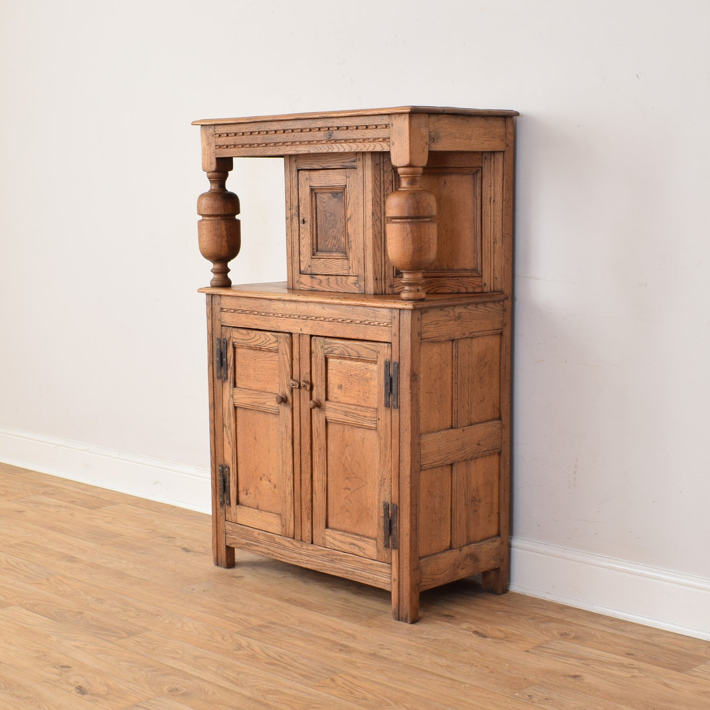 Small Oak Court Cabinet